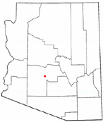 Location of Avondale in Maricopa County, Arizona.