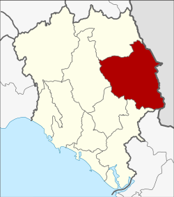 District location in Chanthaburi province