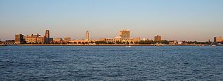 Camden Waterfront in the background with the Delaware River in the foreground, 2005