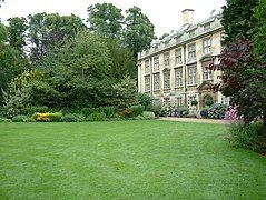 Fellows' Garden, showing rear of Fellows' Building