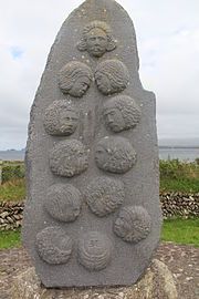 Memorial to Spanish and Italian soldiers who perished in November 1580 at Dún an Óir, Ard na Caithne.