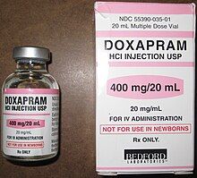 photograph of a vial of doxapram