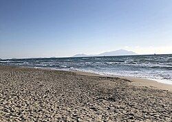 Coastline panorama of agro giuglianese