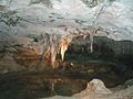 Stalactite formations inside the caves