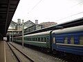 Platforms at the Ladozhsky station