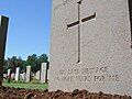 His last message: No more wars for me – A headstone in the Jerusalem British war cemetery