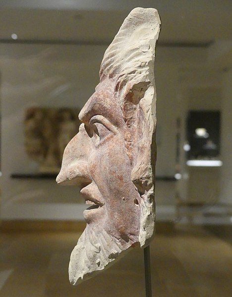 File:RomanTerracottaMaskOfSatyr-BurjElShemali NationalMuseumOfBeirut RomanDeckert06102019.jpg