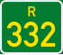 Regional route R332 shield