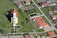 Aerial view of Újszentmargita