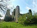 Remains of the main facade of the castle