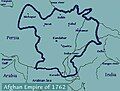 Durrani Empire (1747–1823 AD) in 1761 AD.