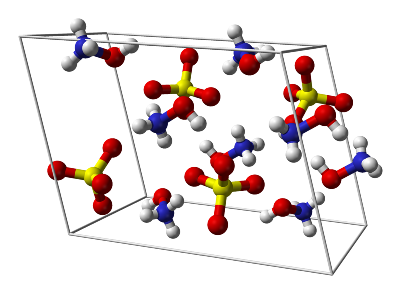 File:Hydroxylammonium-sulfate-unit-cell-3D-balls.png