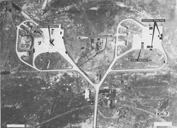 KH-7 satellite image of the Shuang Cheng Tzu Missile Center A (Jiuquan Satellite Launch Centre) in 1967.