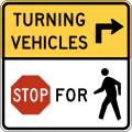 R10-15a Turning vehicles stop for pedestrians [b]