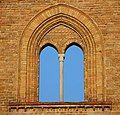 Open sky bifora in the façade of San Francesco Church