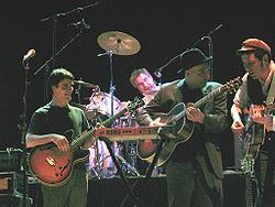 Rheostatics (2007) L–R: Tim Vesely, Michael Phillip Wojewoda, Dave Bidini, Martin Tielli