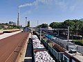 View of the station and the small freight yard.