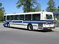 Regular high-floor bus at the University of British Columbia bus loop.