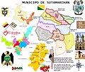 Touristic map of Sutamarchán and surroundings