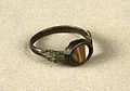 Bronze ring with agate (located in Villaricos, Almería). Romanization (206 BCE - 409).