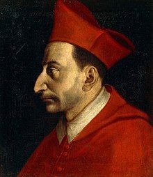 head and shoulders of a man in cardinals robes