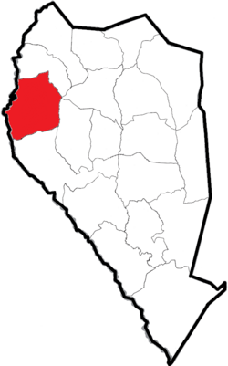 Location of Dismal Township within Sampson County