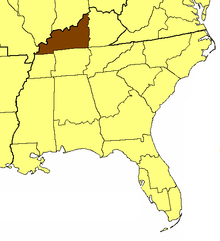 Location of the Diocese of Kentucky