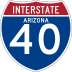 Interstate 40 marker