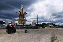 Mangiwang monument in the capital of Central Mamuju