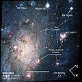 NGC 2403 from Hubble Space Telescope illustrated