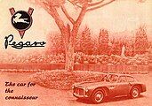 1952 Pegaso Z-102 brochure cover.