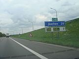 The A3 in the direction of Aachen, Germany.