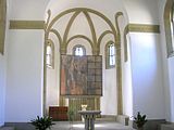 View inside chapel of St. Boniface