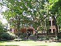 View of the house from the side yard that overlooks Lake Michigan