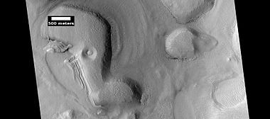 Layered structures, as seen by HiRISE under HiWish program