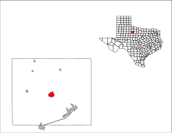 Location of Haskell, Texas