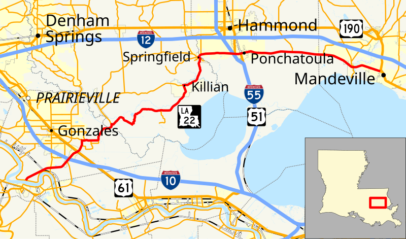 File:LA 22 map.svg