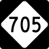 North Carolina Highway 705 marker