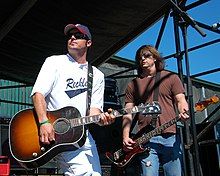 Willy Braun and Chris Schelske at the Reckless Kelly Celebrity Softball Jam