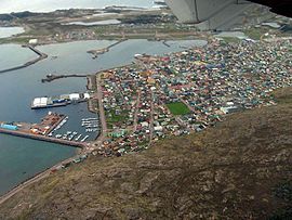 Aerial view of Saint-Pierre