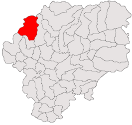 Location in Bistrița-Năsăud County