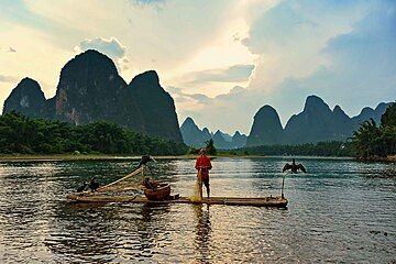 Yangshuo cormorant fisherman