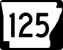 Highway 125 marker