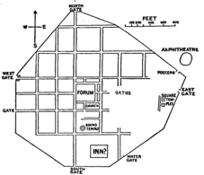 Plan of Silchester, England