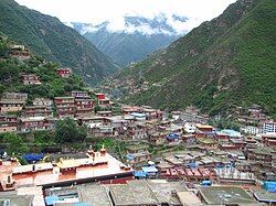 View of Derge from above