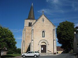 The church in Lazenay