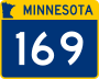 Trunk Highway 169 marker