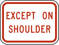 R8-3fP Except on shoulder (plaque)