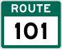 Route 101 marker