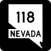 State Route 118 marker